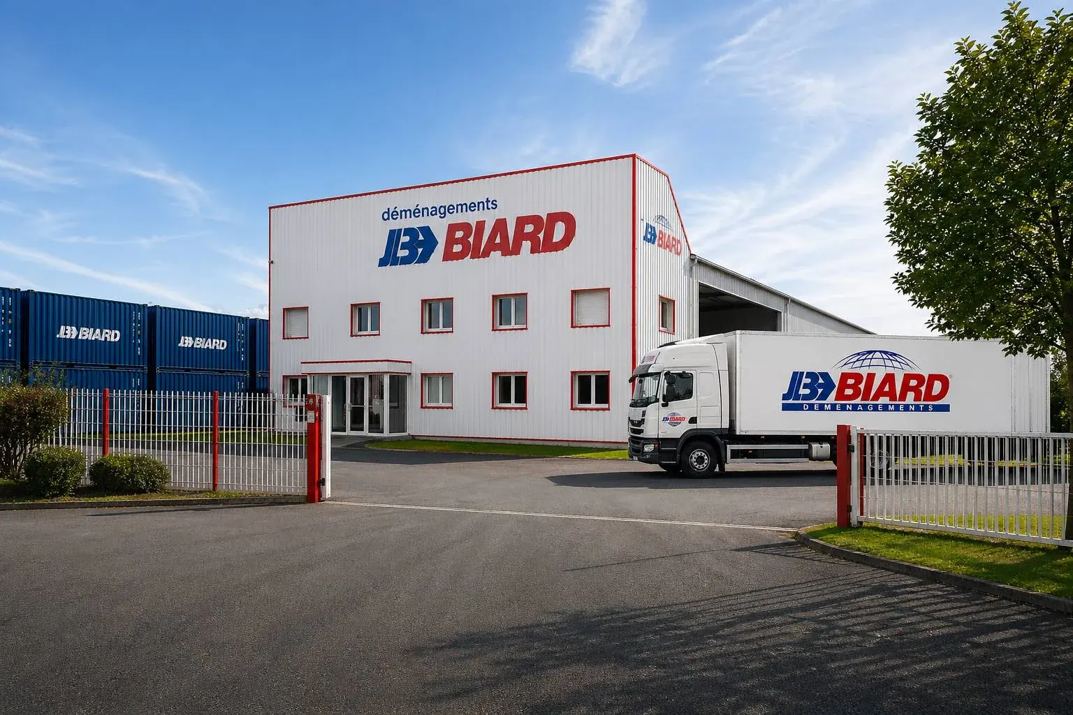 Agence et camion Biard Déménagements